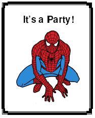 spiderman invitation